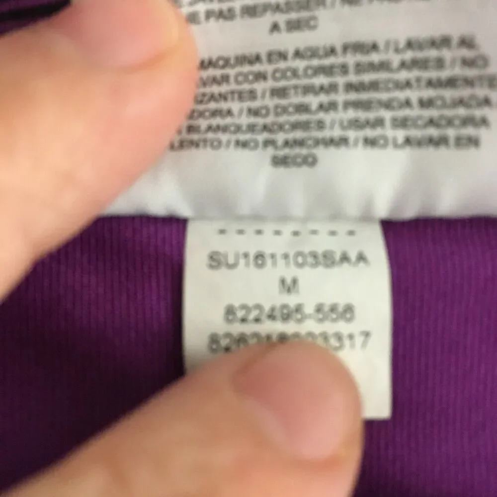 Nike Running Dri-Fit Leggings Womens Sz M‎ Purple Black Geometric Athletic
